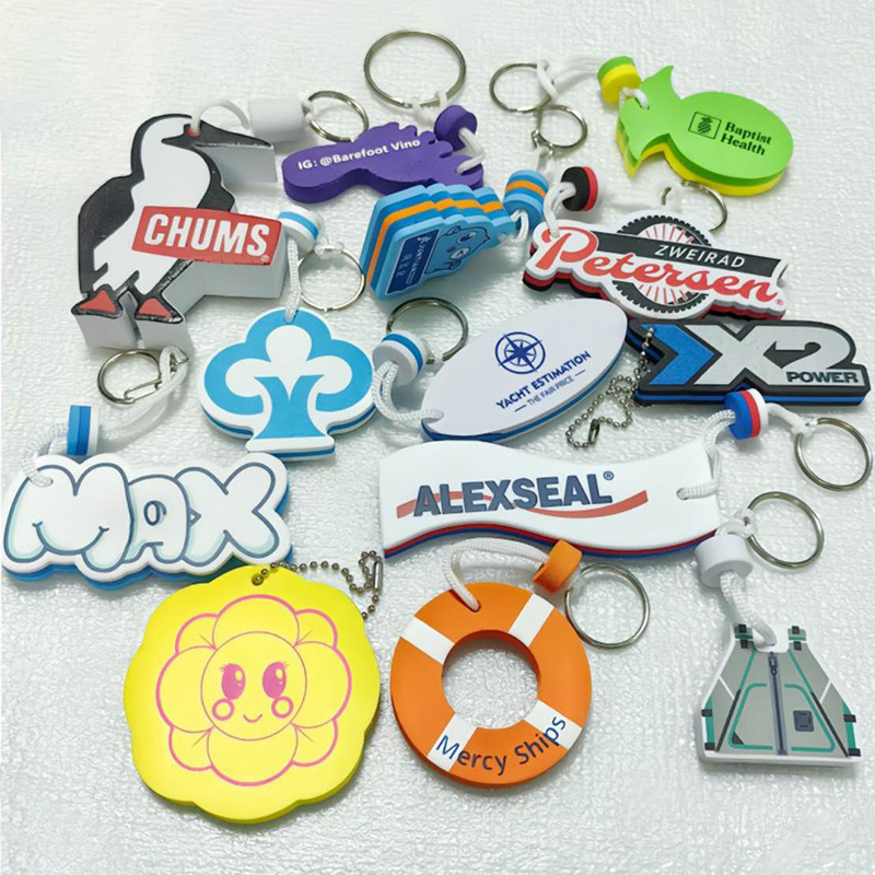 Flytende EVA-skum nøkkelringer – trykk med logo eller tekst ｜ reklameartiklerlogo.com