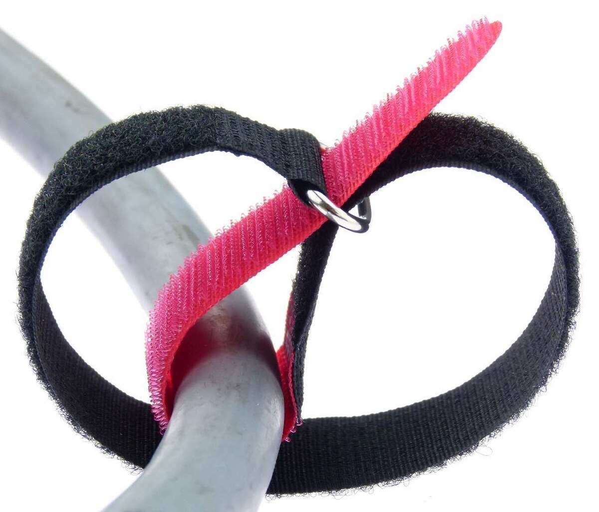 Custom Printed Hook and Loop Cable Ties with Metal Eyelet | Back to Back Design