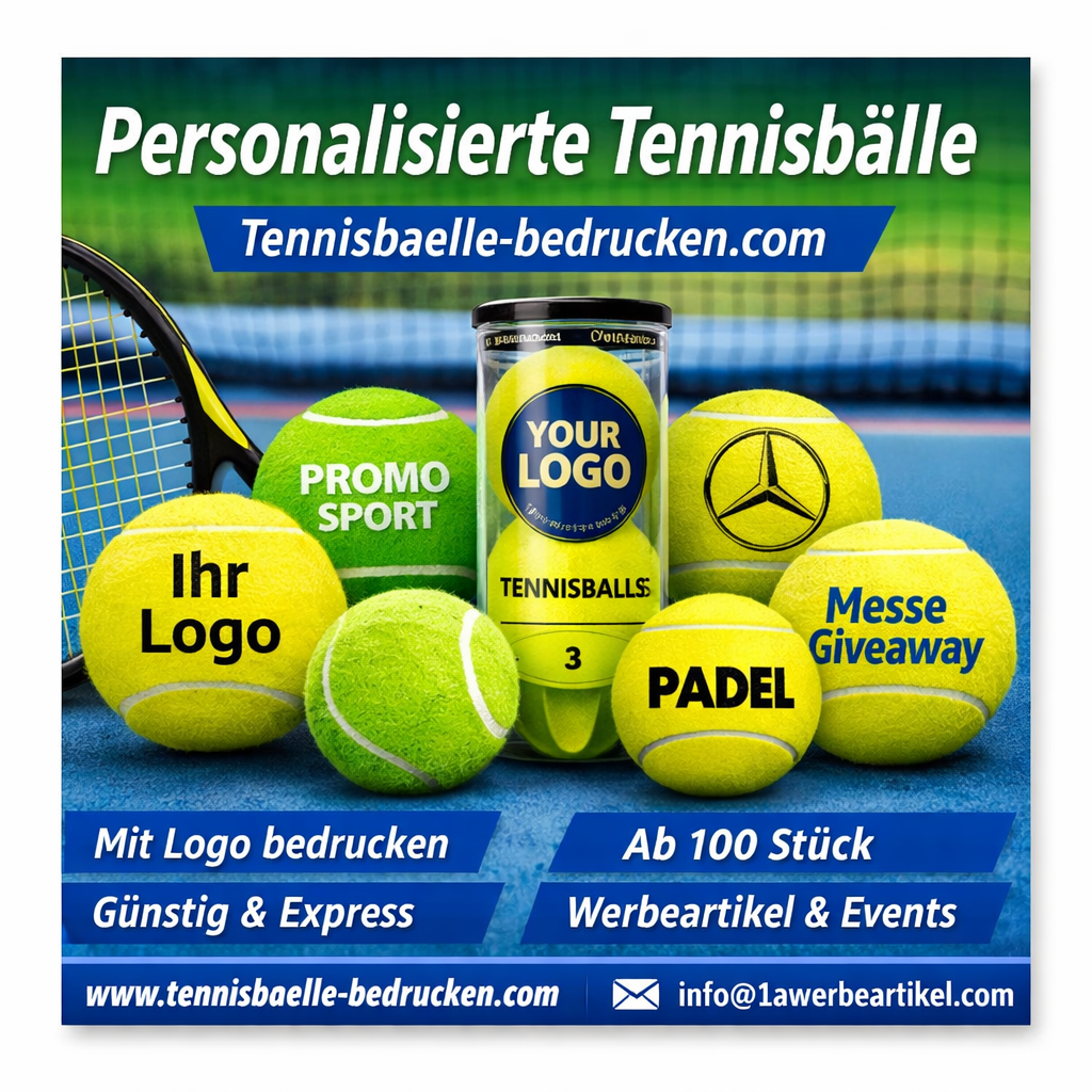 Personalisierte Tennisbälle - Tennisbaelle-bedrucken.com